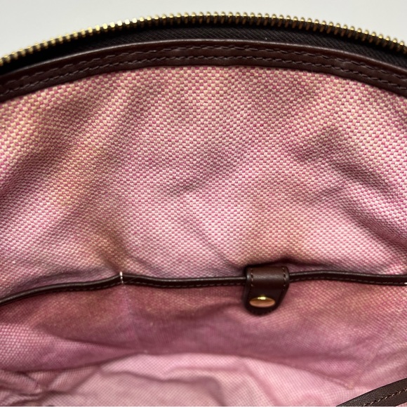 Dooney & Bourke Dillen Crocodile Bag Double Pocket Satchel Reptile Embossed - Picture 11 of 14